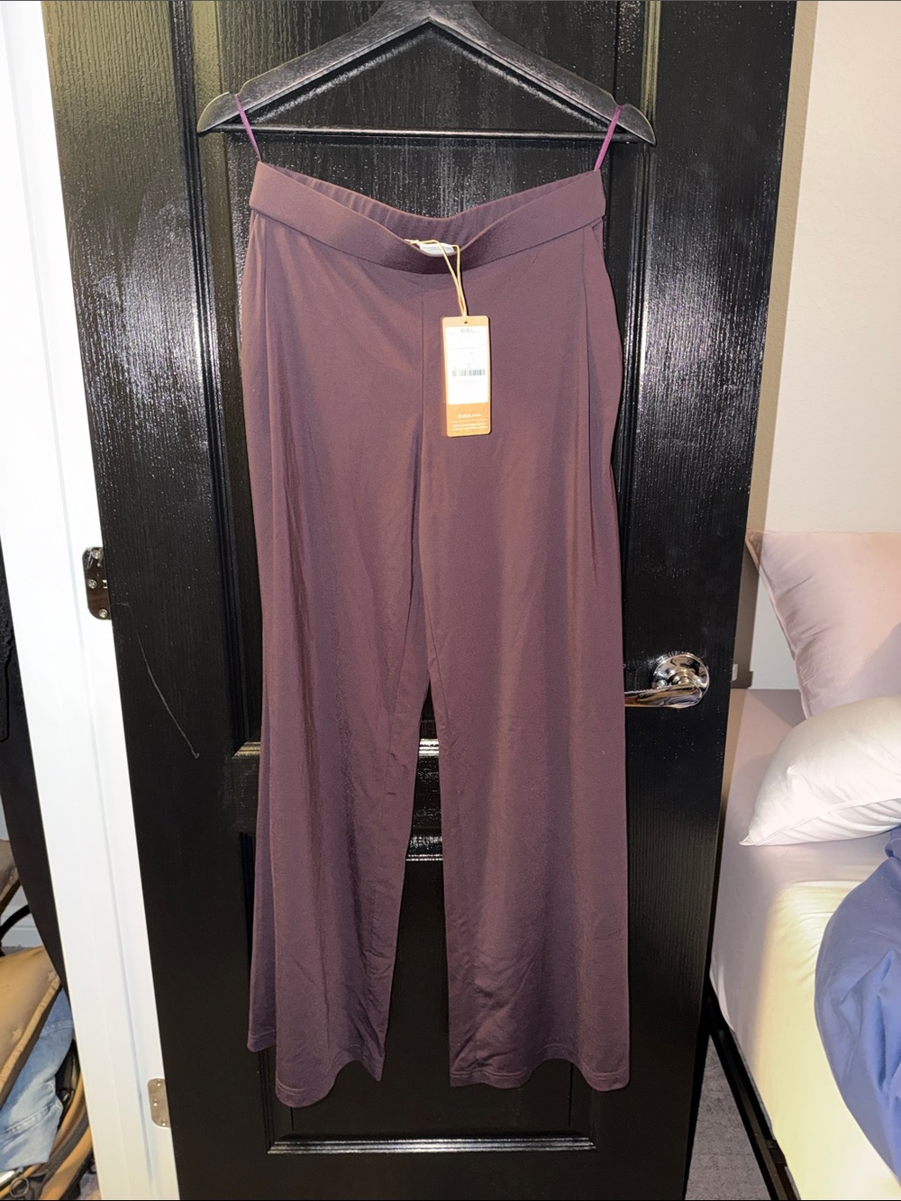 OGL Mid Rise Pull-on Straight Pant with Pockets - Purple Gloam